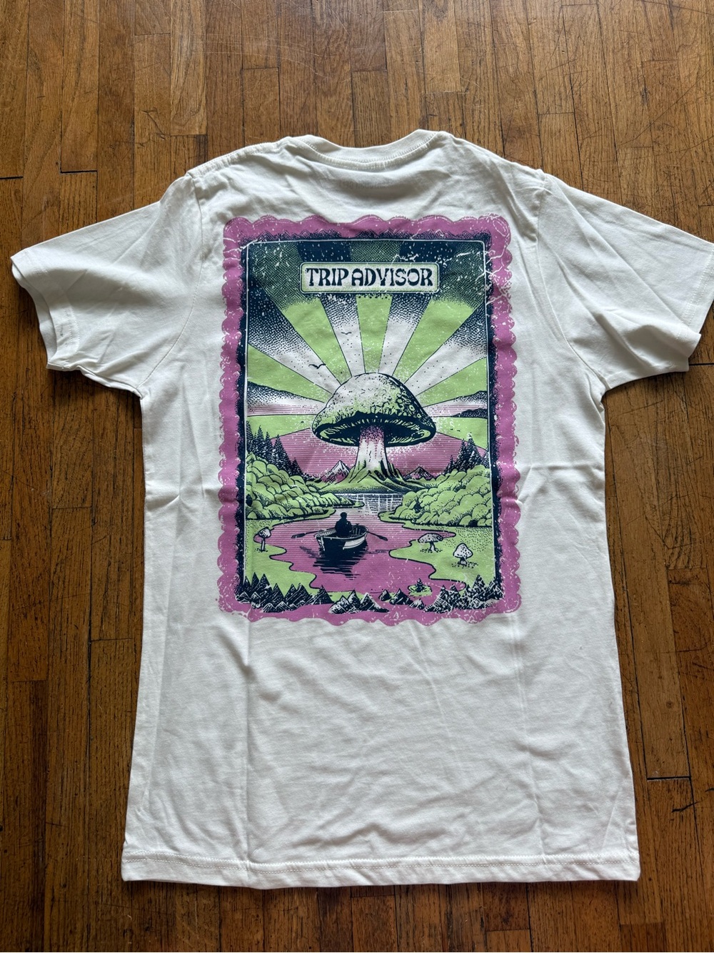 Tripadvisor Logo White Crewneck T-Shirt